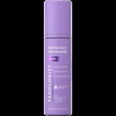 tanologist tinted  tan mousse dark itseruskettava vaahto ml