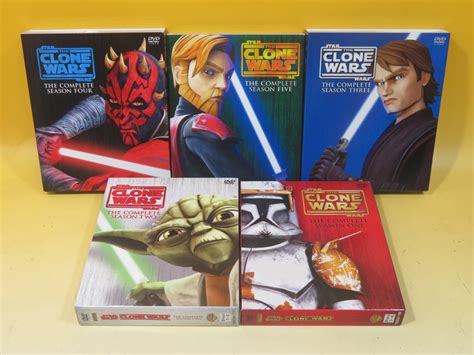 Star Wars スターウォーズ The Clone Wars クローンウォーズ シーズン1 5 Disc22枚組 全5巻セット Dvd A5 A3735 スペースアドベンチャー ｜売買され