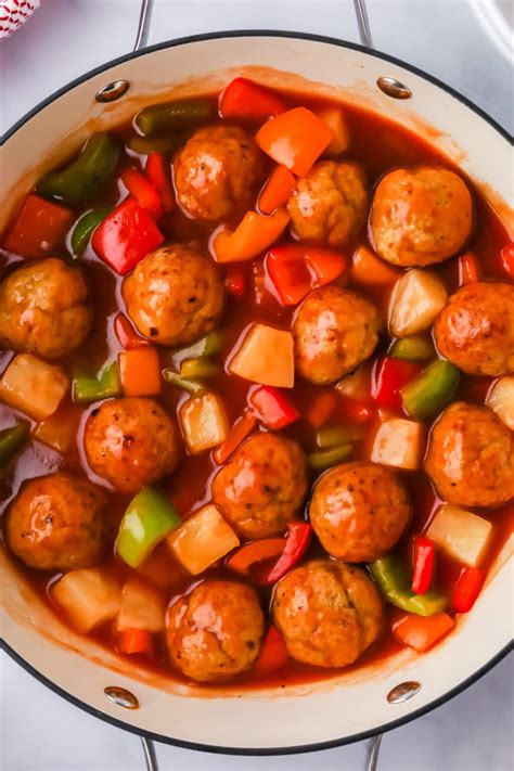 Sweet And Sour Meatballs With Pineapple 20 Minute Recipe