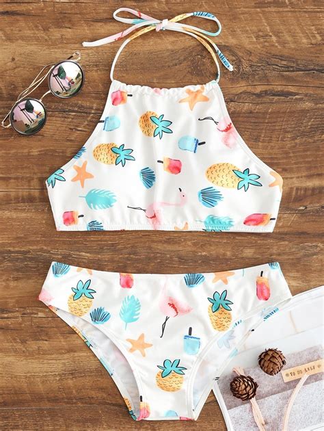 Photo Gallery Halter High Neck Bikini Swimwear Artofit