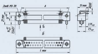 ГРПМ1-31ШУ2-В, Соединители низкочастотные прямоугольные, характеристики ...