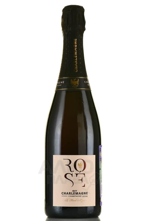 Champagne Guy Charlemagne Rose Brut - купить шампанское Шампань Ги ...