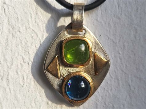Amulett mit Topas und Peridot - meite