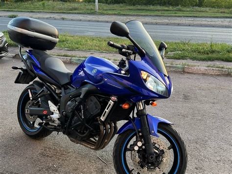 Купить б у Yamaha FZ6 инжектор 6 передач в Казани синий naked bike 2007 года по цене 545 000