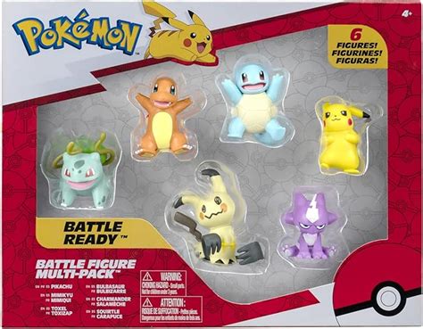 Amazon Paquete De Figuras De Batalla Pok Mon Incluye Pikachu