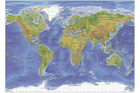 World Satellite Map Laminated World Map Art World Map Satellite Images