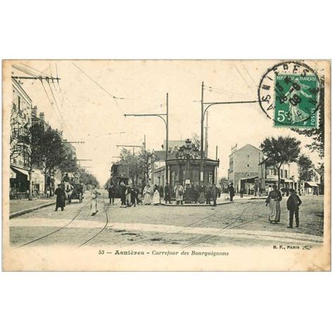 Carte Postale Ancienne Asnieres Sur Seine Carrefour Des