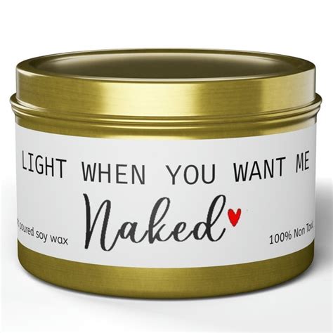 Light This Candle When You Want Me Naked Etsy