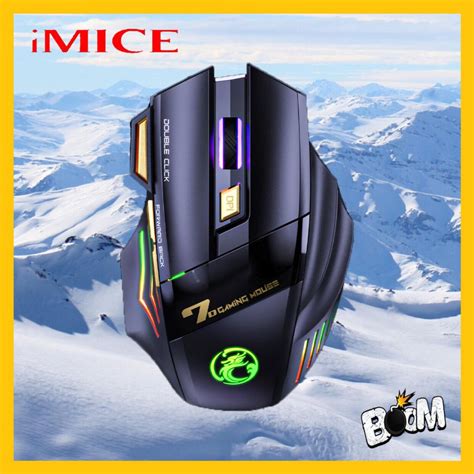 Imice Gw X Rgb Rechargeable Wireless Gaming Pc Mouse Ergonomic Silent