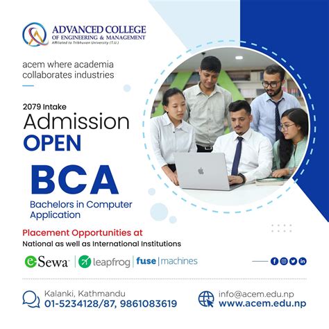Admission Open For Bca Program 2022 Advanced College Of Engineering