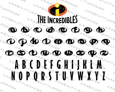 The Incredibles Font And Logo Svg Font Silhouette Font Etsy