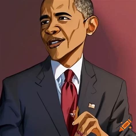 Anime Depiction Of Barack Obama On Craiyon