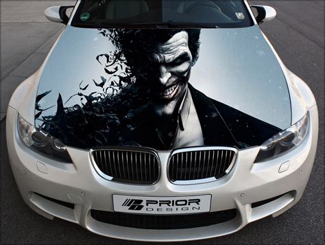 Vinyl Car Hood Wrap Full Color Graphics Decal Joker Sticker Inspire