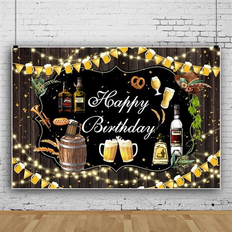 Trump 2024 Hq Whiskey Birthday Party Banner Decorations For Men Whisky