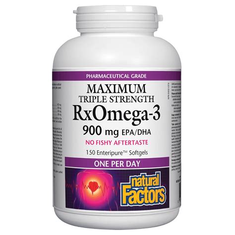 Natural Factors Rx Omega-3 Triple Strength (150 SoftGels) – Lifestyle ...