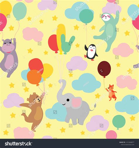 cute animal with balloon 1
