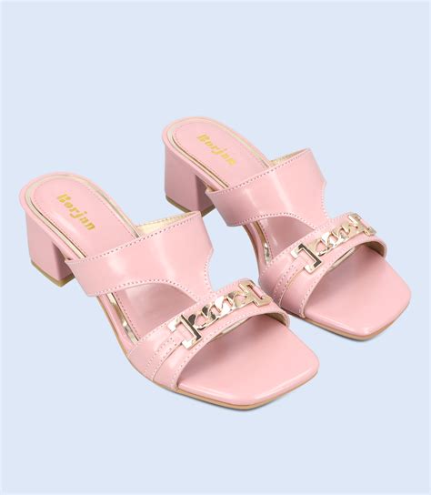 Bw9360 T Pink Women Slipper Heel Borjan