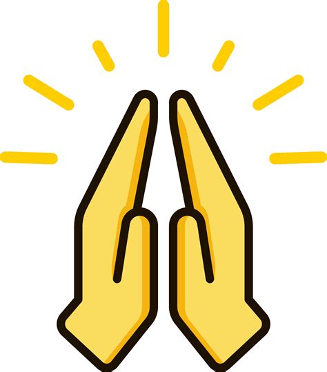 prayer namaste icon emoji sticker 29464691 Vector Art at Vecteezy