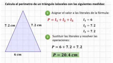 Per Metro Y Rea Del Tri Ngulo Is Sceles Aula Mate