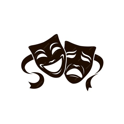 Premium Vector Theatrical Masks Set