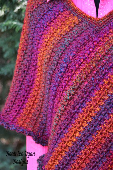 Effortless Chic Poncho Free Crochet Pattern Beatrice