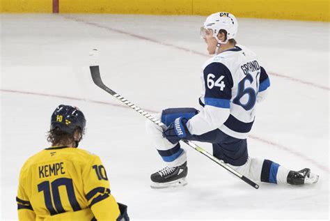 mikael granlund scores  overtime  finland beats sweden