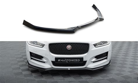 Front Lippe Front Splitter Frontansatz V 1 für Jaguar XE R Sport