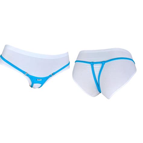 Shbikini Sexy Hot Mini Micro Open Crotch String Sexy Open Thong Ultra Minimal