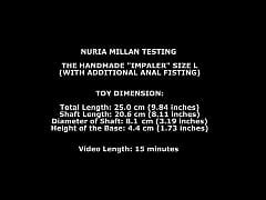 Nuria Millán Testing The Handmade Impaler Size L with Additional Anal Fisting Twt363 xxx