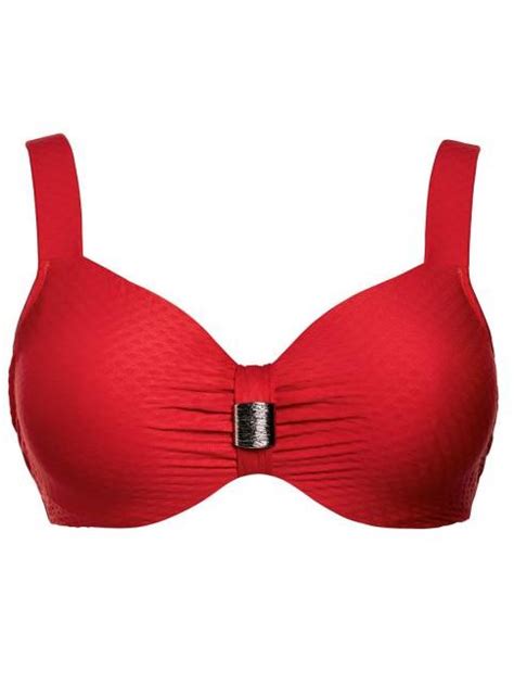 Ulla Dessous Badeanzug ULLA DESSOUS Bikini Top St Tropez Rot BH Mieder Figurformer Shapewear