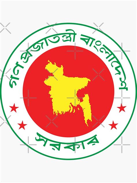 Seal Of Bangladesh Sticker For Sale By Mo Redbubble