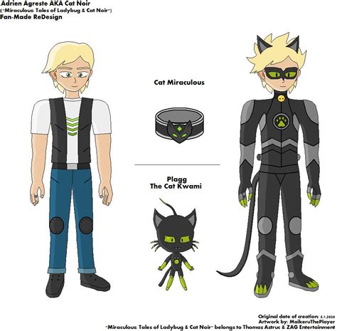 Cat Noir Miraculous Fanmade Redesign V1 By Maikerutheplayer On