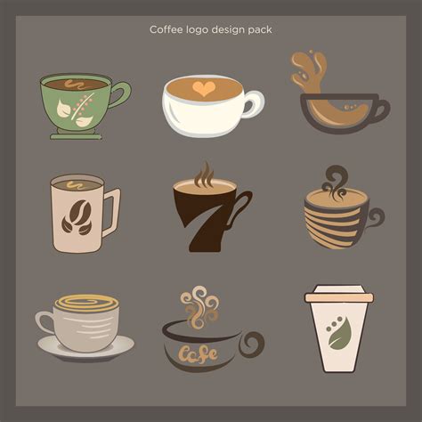 Coffee Mug Logo Collection 2081871 Vector Art at Vecteezy