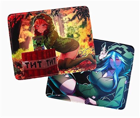 Minecraft Mobtalker Creeper Girl Mousepad Cm Mm Etsy