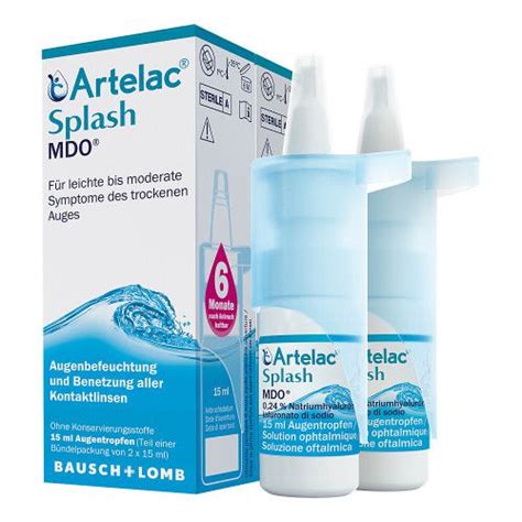 Artelac Splash Mdo Augentropfen X Ml Delmed