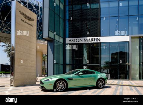 Showroom of Aston Martin luxury cars in Dubai United Arab Emirates Stock Photo - Alamy