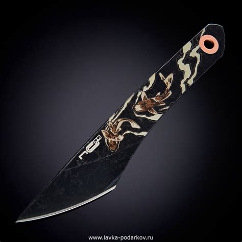 Нож сувенирный киридаши "KOI" black, арт. 800539158 — 4200 руб. купить ...