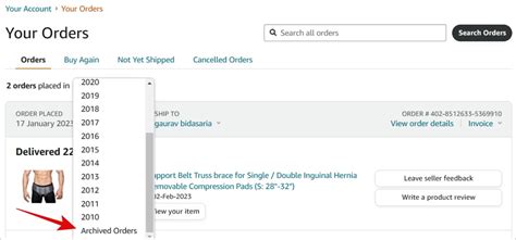 how to delete old amazon orders