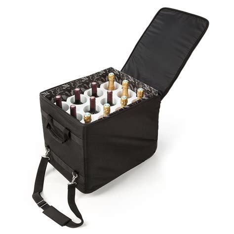 The Wine Check Plane Luggage + Styrofoam for 12 Bottles, Airline & TSA