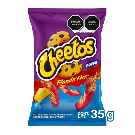 Botana Cheetos Flamin Hot poffs sabor queso chile y limón g Walmart