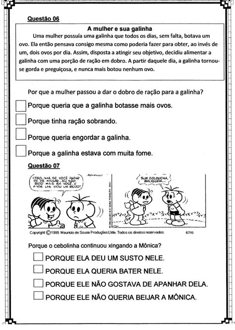 Avaliação Diagnostica 3 Ano Portugues