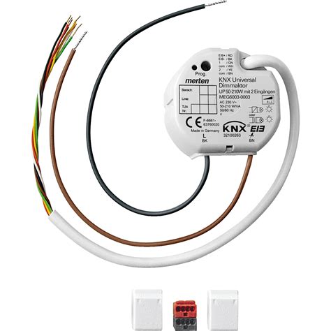 KNX Universal Dimmaktor UP 50 210 W VA mit 2 Eingängen