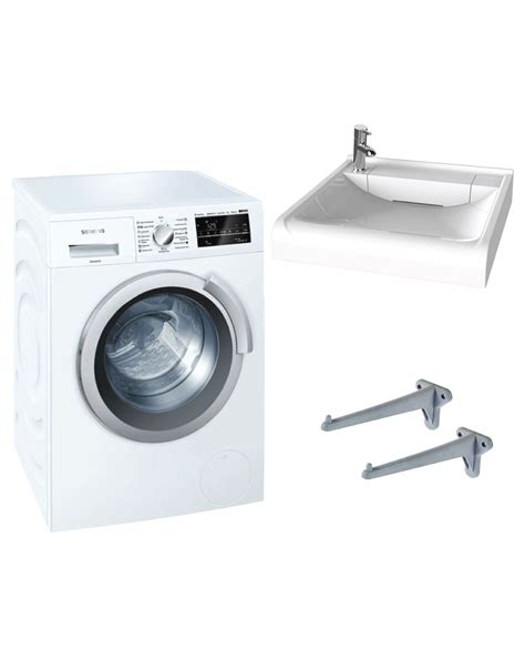 Комплект: стиральная машина Siemens WS12T440OE + раковина Belux Эврика ...
