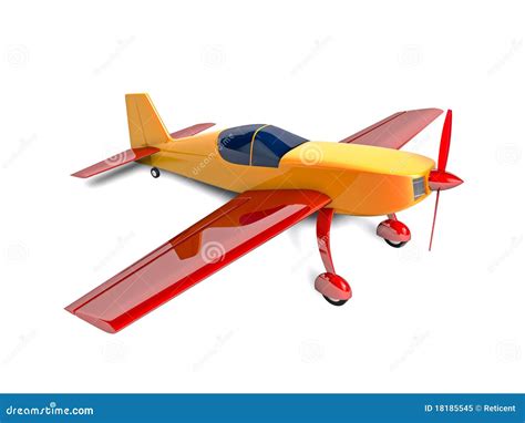 Sport Airplane Stock Illustration Illustration Of Rendering 18185545