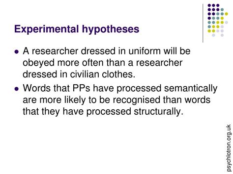 PPT - What is a hypothesis? Give an example of a hypothesis, based on a ...