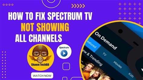 Spectrum Guide Not Showing All Channels