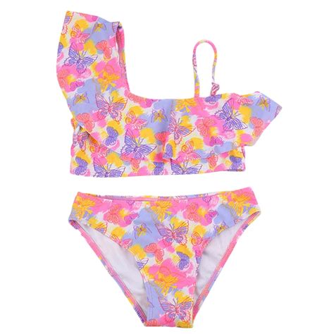 Rhuody Girls Swimwear Years Bikini Hot Spring Vacation Beach Swimsuit Classic Girl Clothes