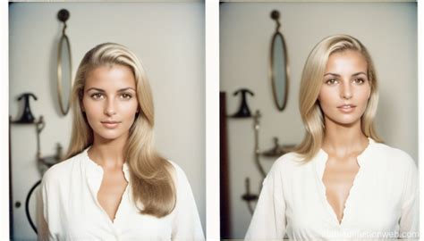 Metamorphosis Blonde Woman Shaves Head Bald Stable Diffusion Online