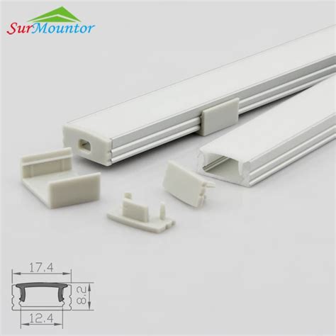 White Color A1707 Led Aluminium Profile For Double Lines Led Strip