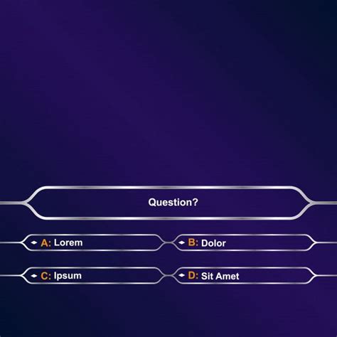 Premium Vector | Who wants to be a millionaire?. intellectual game